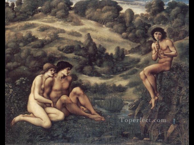 The Garden of Pan PreRaphaelite Sir Edward Burne Jones Oil Paintings